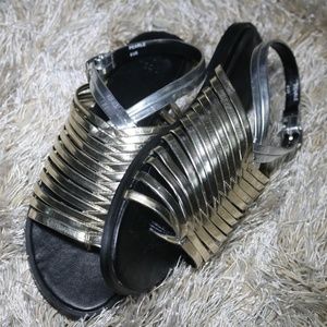 Metallic Sandals